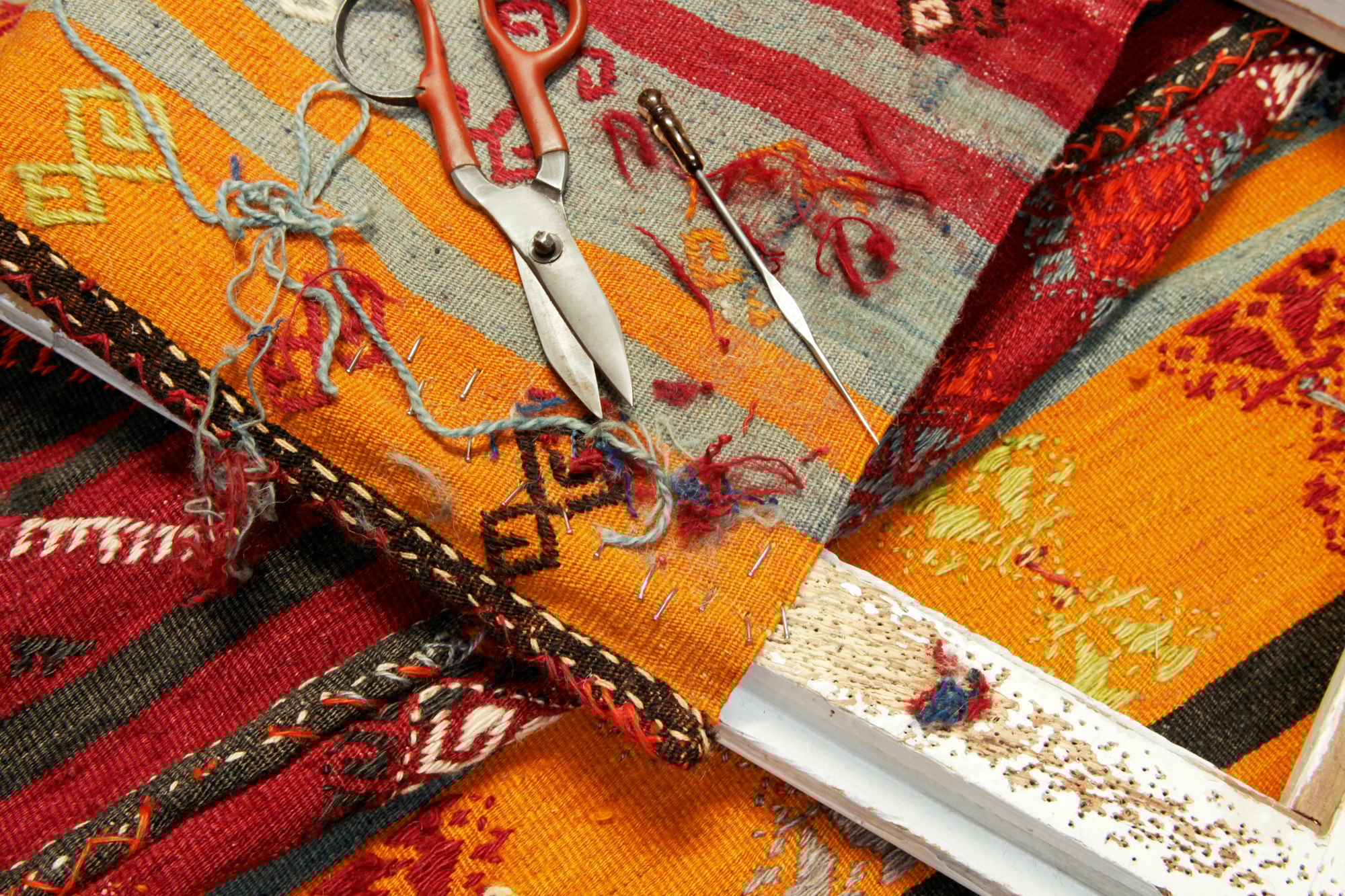 Rug repairing process